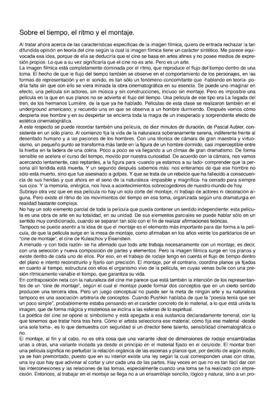 Portada del libro: Tarkovsky, Andrei Esculpir En El Tiempo Sobre El Tiempo, El Ritmo Y El Montaje