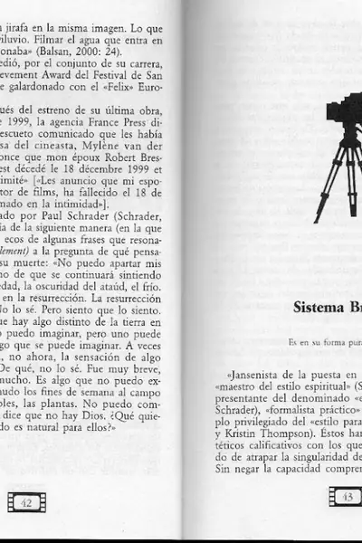 Portada del libro: Zunzunegui Sistema Bresson