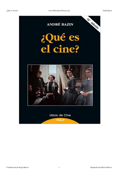 Portada del libro: Que Es El Cine Andre Bazin