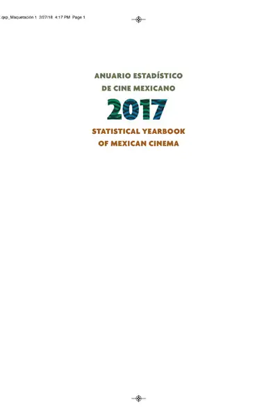 Portada del libro: Imcine Anuario Estadistico De Cine Mexicano 2017