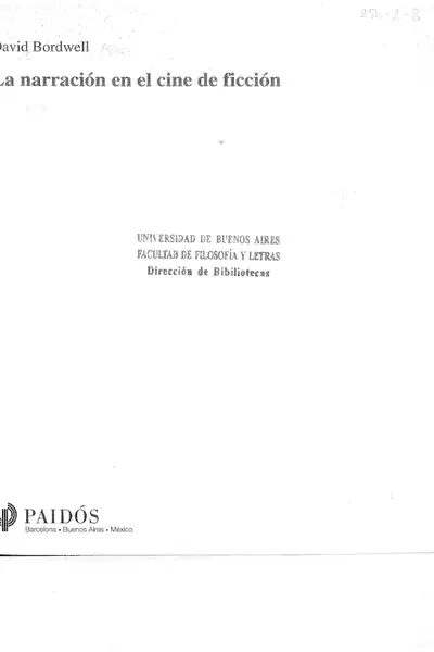 Portada del libro: Bordwell
