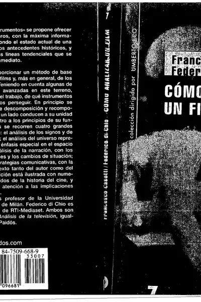Portada del libro: Casetti, Francesco Como Analizar Un Film