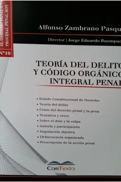 Portada del libro: Teoria Del Delito Y Codigo Organico Integral Penal