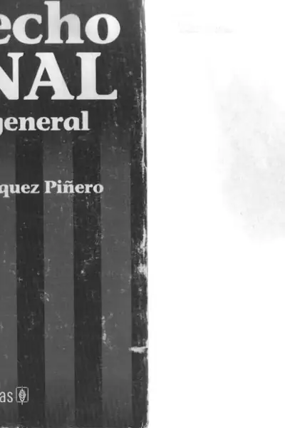 Portada del libro: Derecho Penal Parte General Rafael Marquez PiñEro 3
