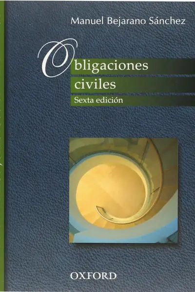 Portada del libro: 28 Obligaciones Civiles Manuel Barejano Sc3a1nchez