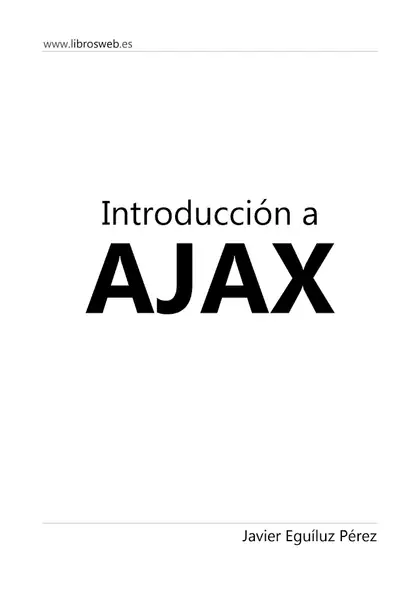 Portada del libro: Introduccion Ajax