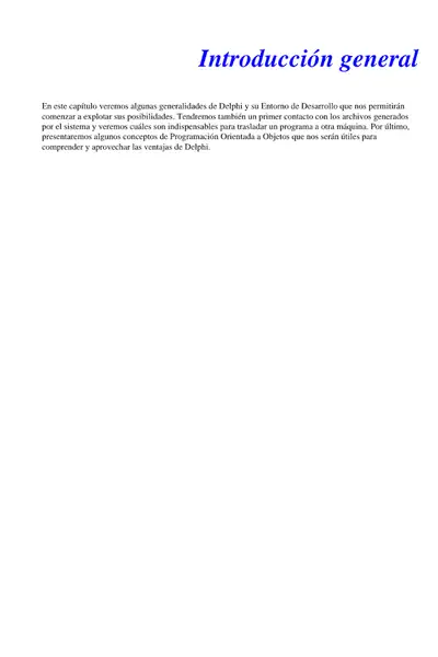 Portada del libro: IniciacióN A Delphi