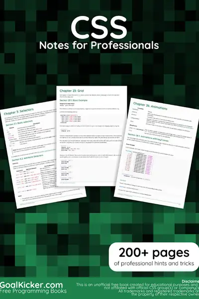Portada del libro: Cssnotesforprofessionals