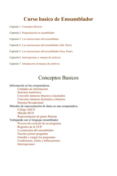 Portada del libro: Curso BáSico De Ensamblador