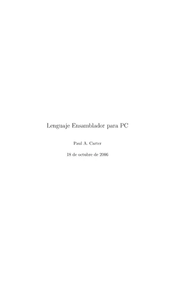 Portada del libro: Pcasm Book