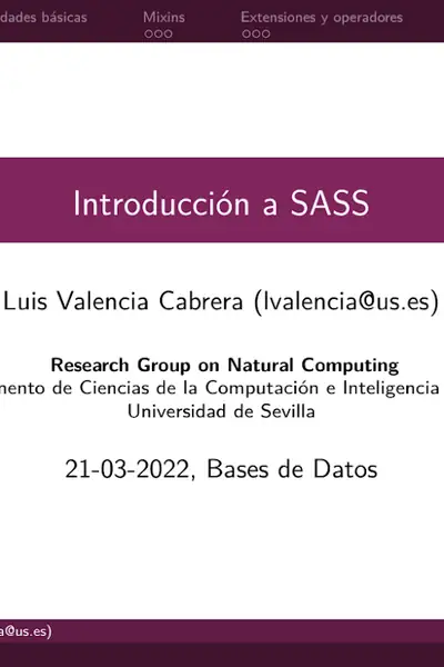Portada del libro: Sass Corto Youngstars