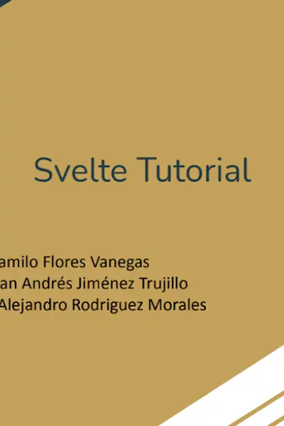 Portada del libro: Sveltetutorial