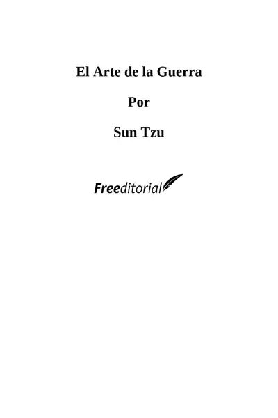 Portada del libro: ♤El Arte De La Guerra