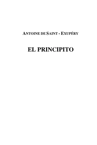 Portada del libro: ♧Principito
