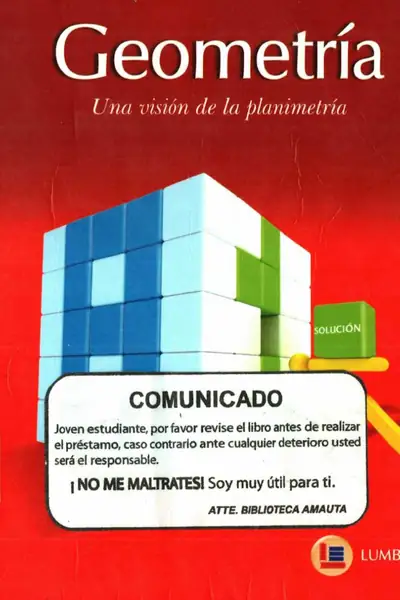 Portada del libro: GeometríA Problemas Resueltos I Ciencias Y Humanidades