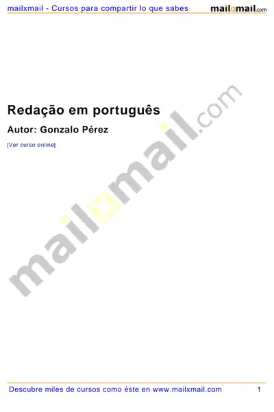 Portada del libro: Redaccion En Portugues