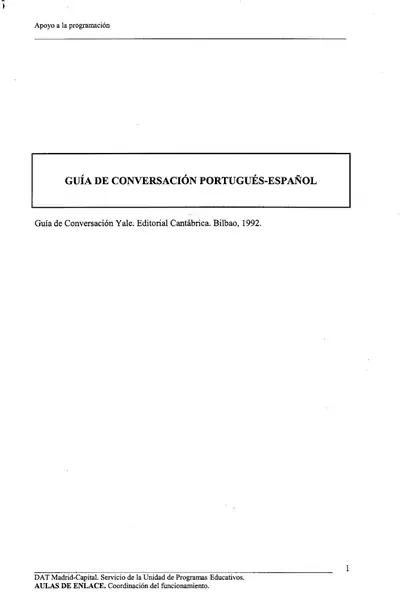 Portada del libro: Guia Portugues