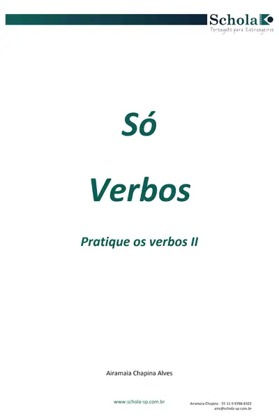 Portada del libro: So Verbos 2 Dados Aira