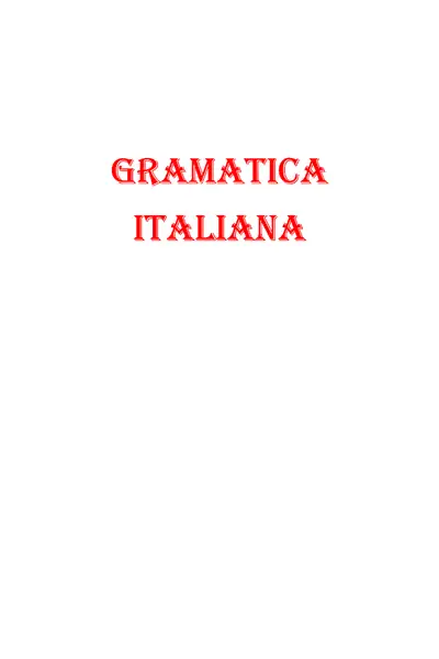 Portada del libro: Breve Gramatica Italiana2