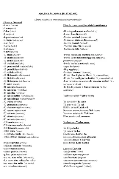 Portada del libro: Vocabulario Italiano Basico