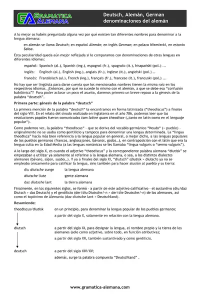Portada del libro: Articulo Aleman Deutsch German