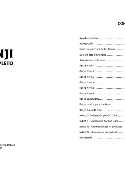 Portada del libro: Diccionario Libro De Japones Kanji Al