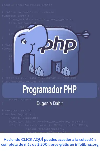Portada del libro: 20 Programador Php Eugenia Bahit