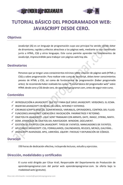 Portada del libro: Javascript Desde Cero Elhacker Info 5391