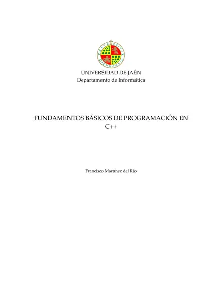 Portada del libro: Fundamentos Basicos De Programacion En C Francisco Martinez Del Rio 5392