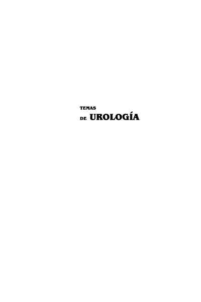 Portada del libro: Temas Urologia