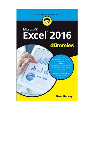 Portada del libro: Excel 2016 Para Dummies Greg Harvey