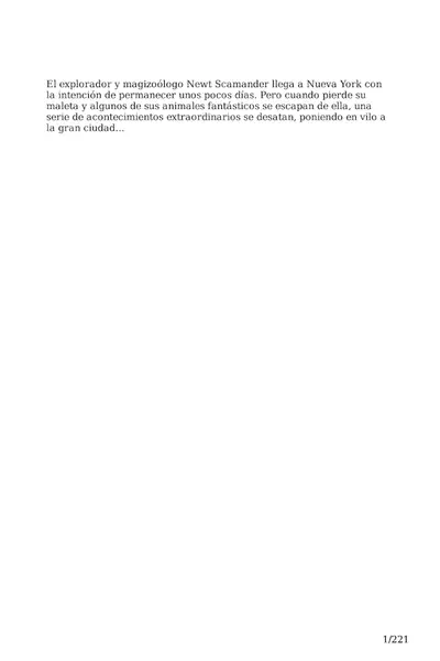 Portada del libro: Animales Fantasticos Y Donde Encontrarlos Guion Original J K