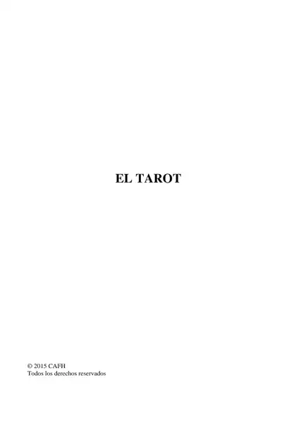Portada del libro: El Tarot Santiago Bovisio