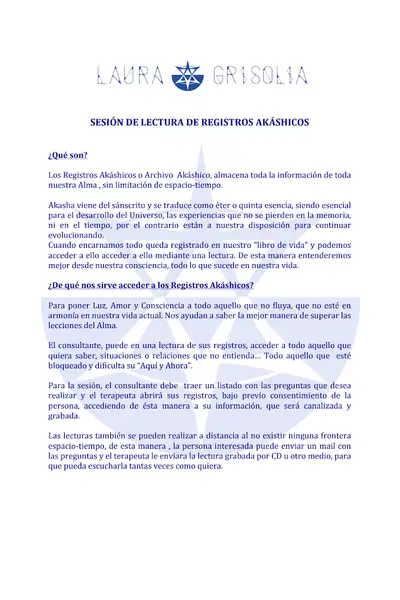Portada del libro: 13 SesióN De Lectura De Registros AkáShicos Autor Laura Grisolia
