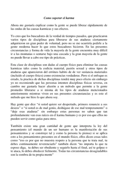 Portada del libro: 05 Como Superar El Karma Autor Byakko En