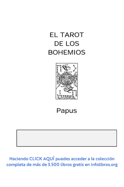 Portada del libro: El Tarot De Los Bohemios Autor Papus