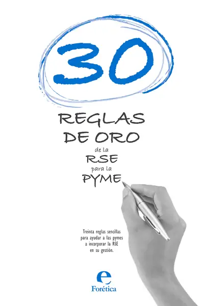 Portada del libro: 30 Reglas Oro Rse Para Pyme