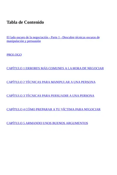 Portada del libro: 79 Lado Oscuro Negociacion 1
