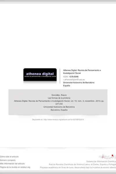 Portada del libro: 4 Las Formas De La ProfecíA Autor Rayco GonzáLez