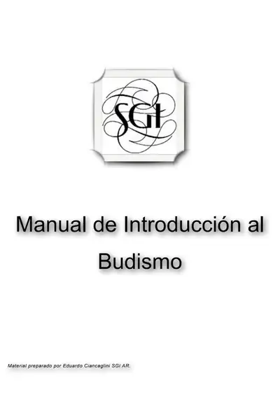 Portada del libro: 11 Manual De IntroduccióN Al Budismo Autor Eduardo Ciancaglini
