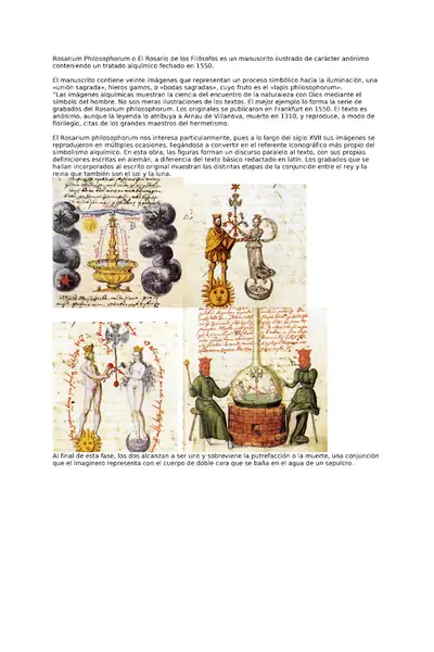 Portada del libro: 10 Rosarium Philosophorum O El Rosario De Los FilóSofos Autor Libro EsotéRico