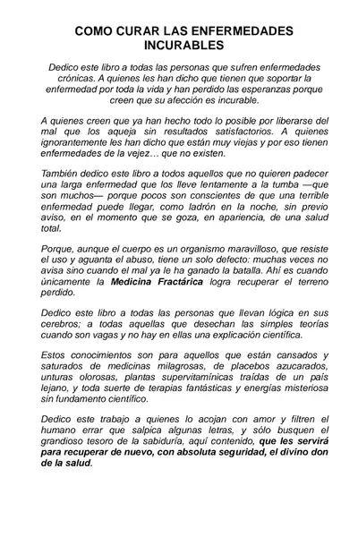 Portada del libro: CóMo Sanar Las Enfermedades Incurables