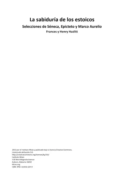 Portada del libro: La SabiduríA De Los Estoicos