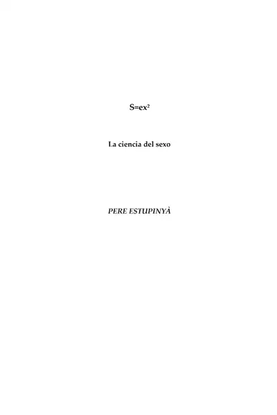 Portada del libro: La Ciencia Del Sexo