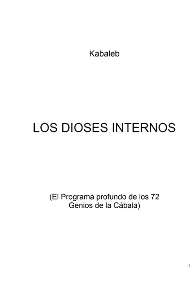 Portada del libro: Los Dioses Internos