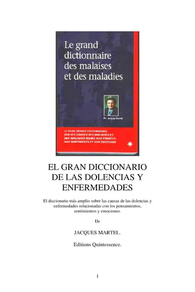 Portada del libro: Causas Emocionales De Las Enfermedades