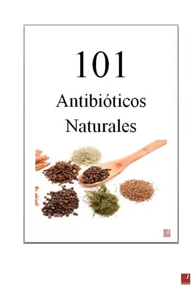 Portada del libro: 101 AntibióTicos Naturales