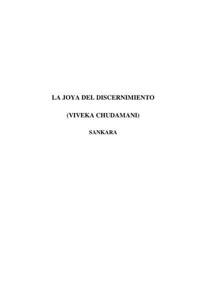 Portada del libro: La Joya Suprema Del Discernimiento