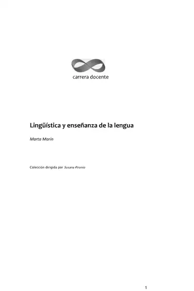 Portada del libro: Linguistica Y EnseñAnza De La Lengua