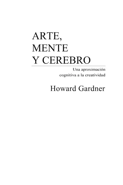 Portada del libro: Arte, Mente Y Cerebro